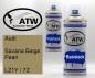 Preview: Audi, Savana Beige Pearl, LZ1Y / 7Z: 400ml Sprühdose + 400ml Klarlack - Set, von ATW Autoteile West.